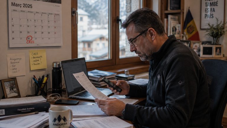 Obligaciones del patrón doméstico en Andorra: declaración mensual a la CASS, nómina, plazos y recargos